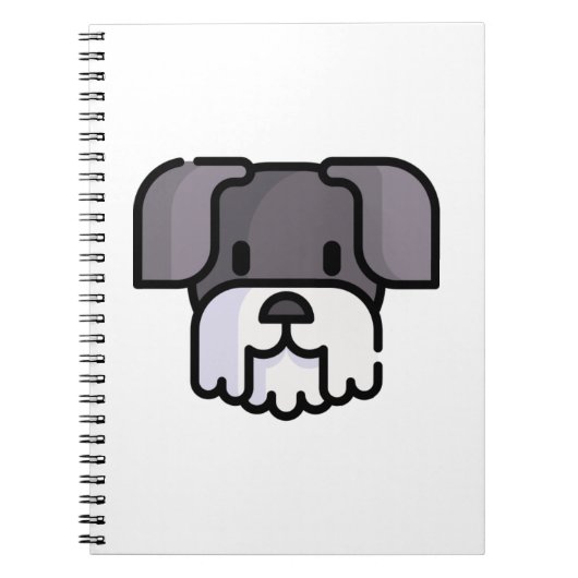 Miniature Schnauzer Notitieboek (Voorkant)