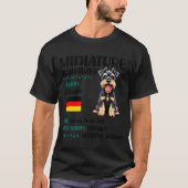 Miniature Schnauzer Origin Funny Mini Schnauzer Lo T-shirt (Voorkant)