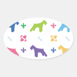 Miniature Schnauzer Ovale Sticker