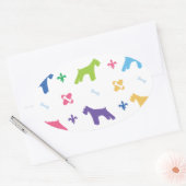 Miniature Schnauzer Ovale Sticker (Envelop)