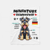 Miniature Schnauzer Owner Funny Mini Schnauzer Lov Fleece Deken (Voorkant)