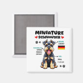 Miniature Schnauzer Owner Funny Mini Schnauzer Lov Magneet (Voorkant / Achterkant)
