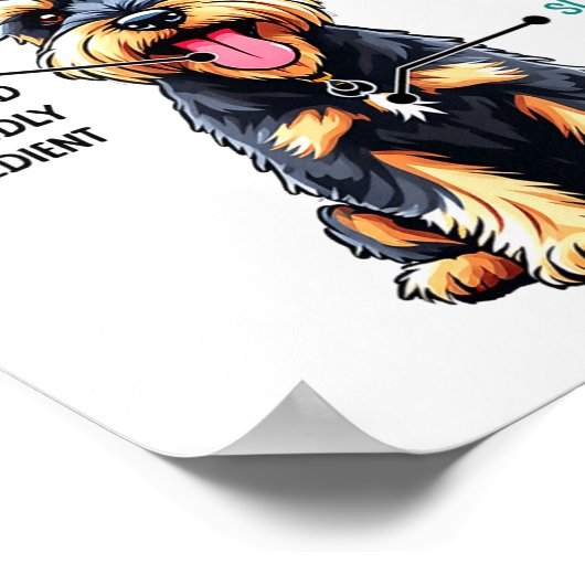 Miniature Schnauzer Owner Funny Mini Schnauzer Lov Poster (Hoek)