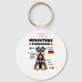 Miniature Schnauzer Owner Funny Mini Schnauzer Lov Sleutelhanger (Voorkant)