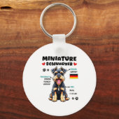 Miniature Schnauzer Owner Funny Mini Schnauzer Lov Sleutelhanger (Voorkant)