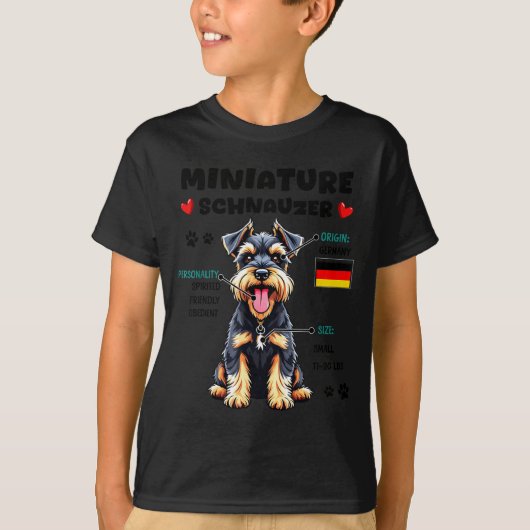 Miniature Schnauzer Owner Funny Mini Schnauzer Lov T-shirt (Voorkant)