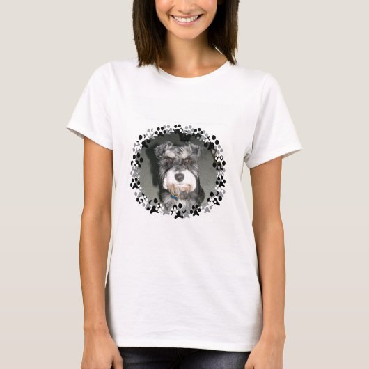 Miniature Schnauzer Photo T-shirt (Voorkant)