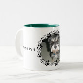 Miniature Schnauzer Photo Tweekleurige Koffiemok (Voorkant links)