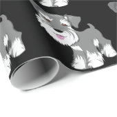 Miniature Schnauzer Puppy Cadeaupapier (Rol Hoek)