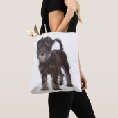 Miniature Schnauzer Puppy Dog Canvas Canvas tas (Dichtbij)