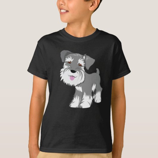 Miniature Schnauzer Puppy T-shirt (Voorkant)