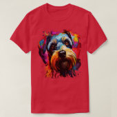Miniature Schnauzer Rainbow T-shirt (Design voorkant)