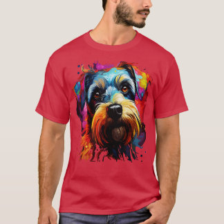 Miniature Schnauzer Rainbow T-shirt