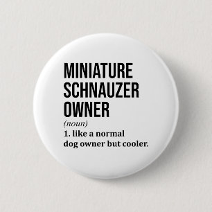 Miniature Schnauzer Ronde Button 5,7 Cm