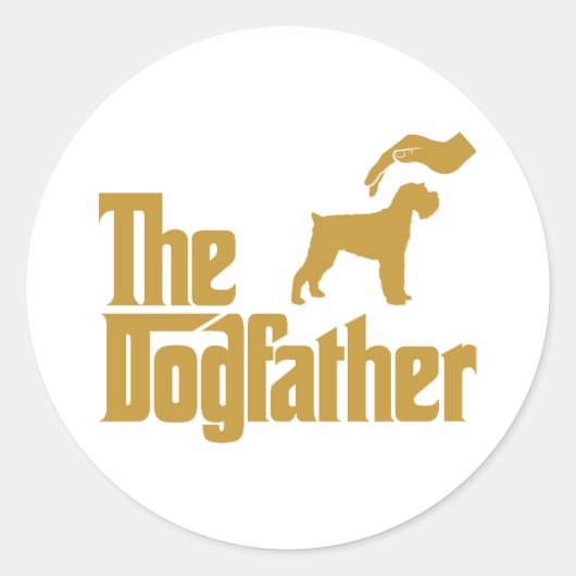 Miniature Schnauzer Ronde Sticker (Voorkant)