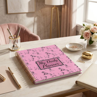 Miniature Schnauzer Roze Planner