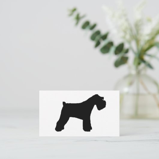 Miniature_Schnauzer silo Visitekaartje (Staand voorkant)