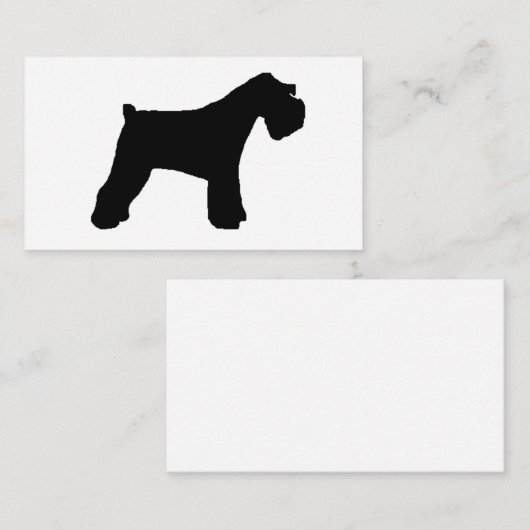 Miniature_Schnauzer silo Visitekaartje (Voorkant / Achterkant)