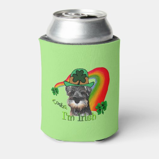 Miniature Schnauzer St Patricks Blikjeskoeler (Blikje Achterkant)