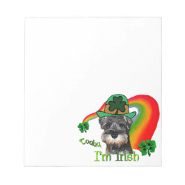 Miniature Schnauzer St Patricks Notitieblok