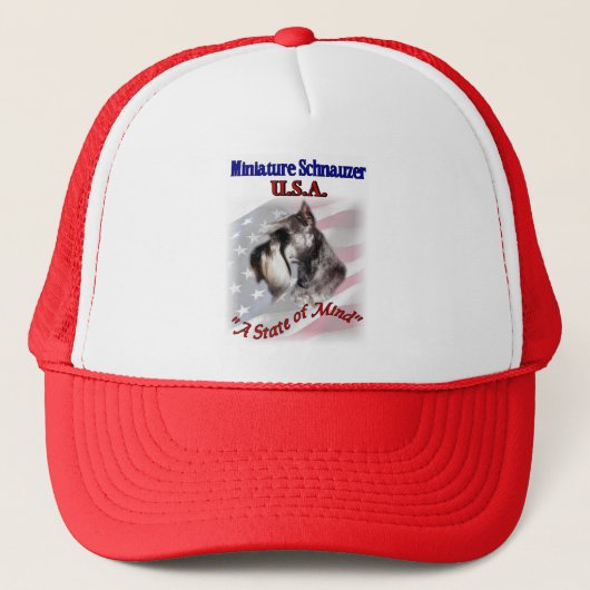 Miniature Schnauzer USA Trucker Pet (Voorkant)