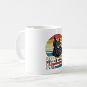 Miniature Schnauzer Vader Vintage Patriottisch T-s Koffiemok (Voorkant links)