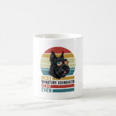 Miniature Schnauzer Vader Vintage Patriottisch T-s Koffiemok (Center)