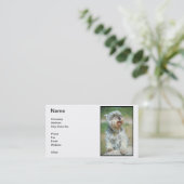 Miniature Schnauzer Visitekaartje (Staand voorkant)