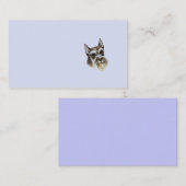 Miniature Schnauzer Visitekaartje (Voorkant / Achterkant)