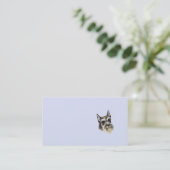 Miniature Schnauzer Visitekaartje (Staand voorkant)