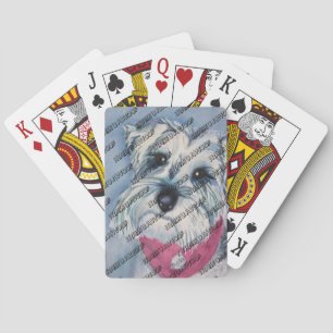 MINIATURE SILVER SCHNAUZER POKERKAARTEN