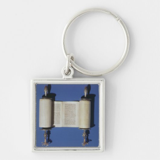 Miniature Torah Scroll, 1765 Sleutelhanger (Voorkant)