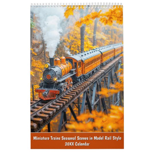 Miniature Trains 2026 Calendar – Seasonal Scenes i Kalender (Hoes)