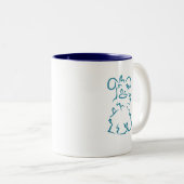 Miniature White Schnauzer Coffee Mok (Voorkant rechts)