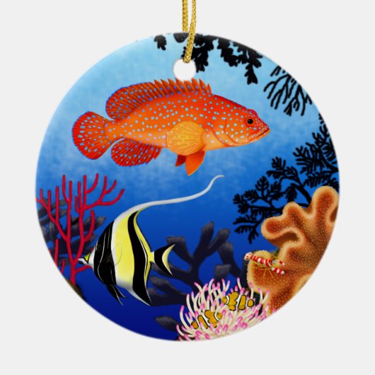 Miniatus Grouper Coral Reef Ornament (Voorkant)