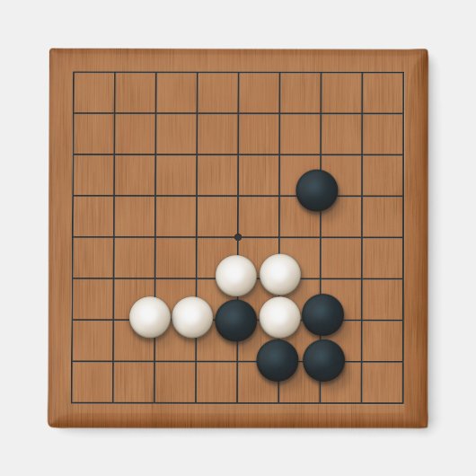 Miniatuur 9x9 Gob Board met Stenen Magneet (Voorkant)