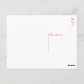 Miniatuur Abrikoos Poedel Puppy Dog Blank Briefkaa Briefkaart (Achterkant)