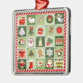 Miniatuur Advent Calendar-cadeaus Metalen Ornament (Links)