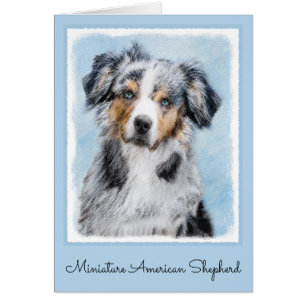 Miniatuur American Shepherd Painting - Dog Art