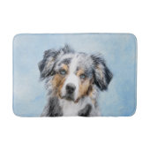 Miniatuur American Shepherd Painting - Dog Art Badmat (Voorkant)