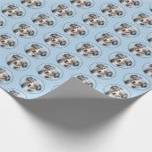 Miniatuur American Shepherd Painting - Dog Art Cadeaupapier (Hoek)