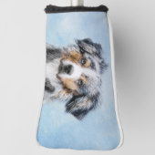 Miniatuur American Shepherd Painting - Dog Art Golfheadcover (Draai 90)