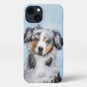 Miniatuur American Shepherd Painting - Dog Art iPhone 13 Hoesje
