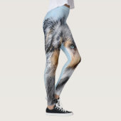 Miniatuur American Shepherd Painting - Dog Art Leggings (Rechts)