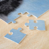 Miniatuur American Shepherd Painting - Dog Art Legpuzzel (Zijkant)