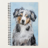 Miniatuur American Shepherd Painting - Dog Art Planner (Voorkant)