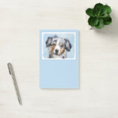 Miniatuur American Shepherd Painting - Dog Art Post-it® Notes (Kantoor)