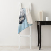 Miniatuur American Shepherd Painting - Dog Art Sherpa Deken (In situ)