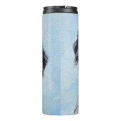 Miniatuur American Shepherd Painting - Dog Art Thermosbeker (Achterkant)