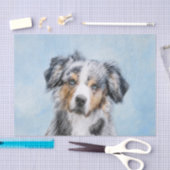 Miniatuur American Shepherd Painting - Dog Art Tissuepapier (Craft)